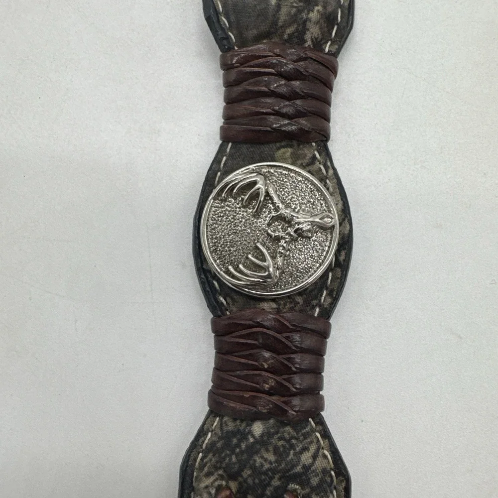 Nocona Western‎ Boys Belt Leather  Brown Camo N44190222 Size 20